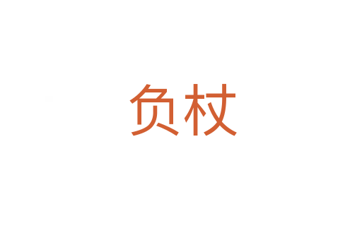 負杖