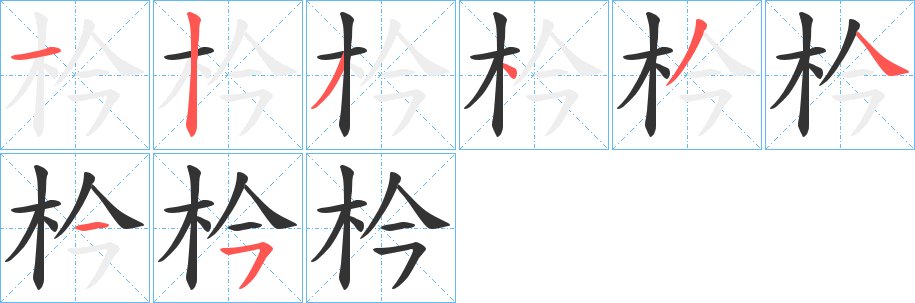 枔的筆順?lè)植窖菔?>
					
                    <hr />
                    <h2>枔的基本信息</h2>
                    <div   id=